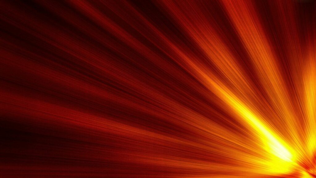 Radiant Abstract Wallpaper: Vibrant Lines of Light in Yellow & Red