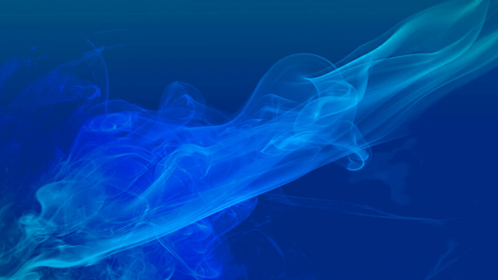 Streaks of Luminous Smoke Illuminate a Vivid Blue HD Wallpaper