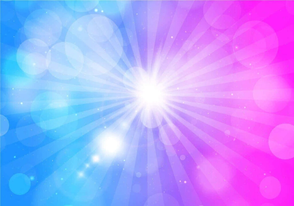 Mesmerizing Blue & Pink Abstract Wallpaper with Radiant Light Burst