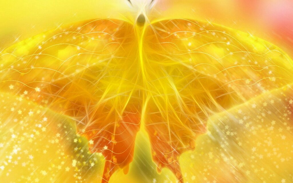 Vibrant Butterfly Wallpaper - Luminous Art & Ethereal Background