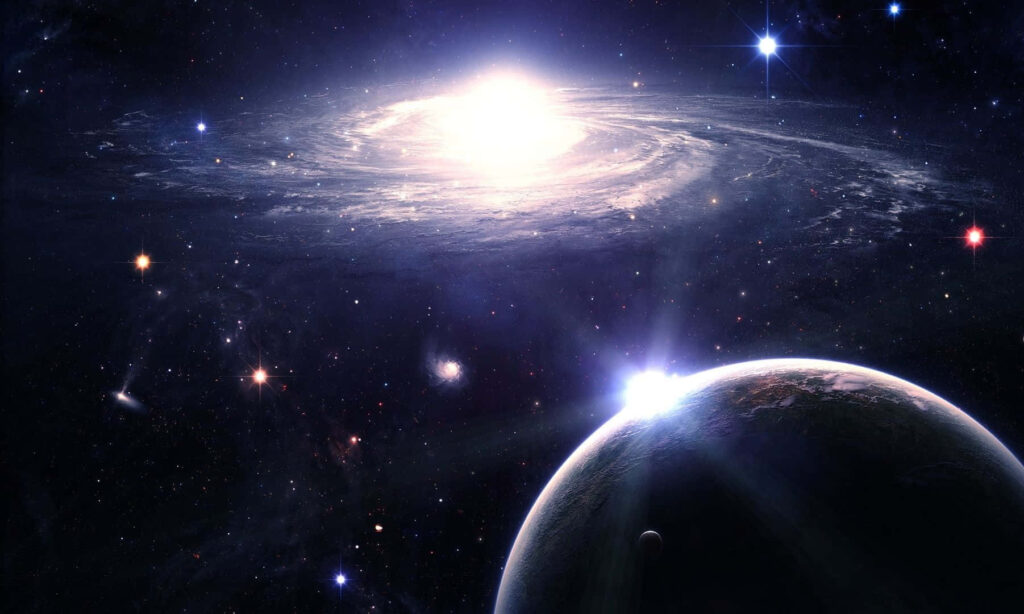 Stunning Galaxy Wallpaper: Radiant Light & Sparkling Stars