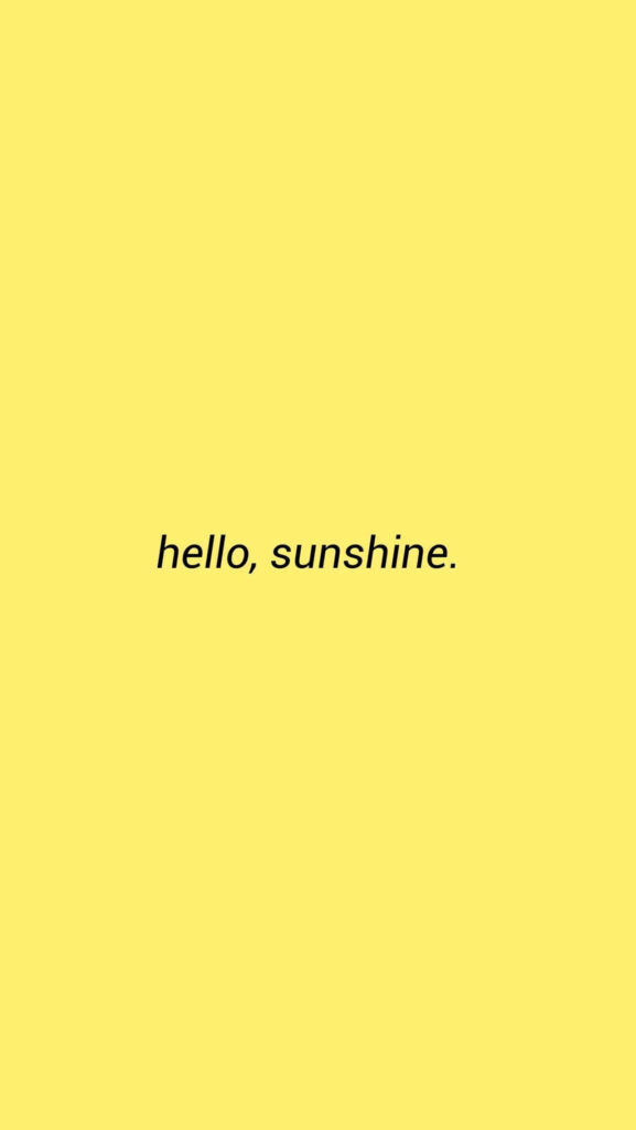 Radiant Greetings: A Sunny Yellow Wallpaper to Brighten Your Day