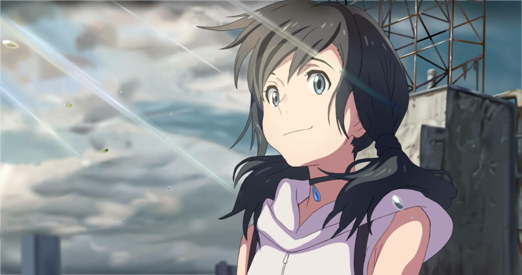 Radiant Hina: Gazing at the Sunny Skies Wallpaper