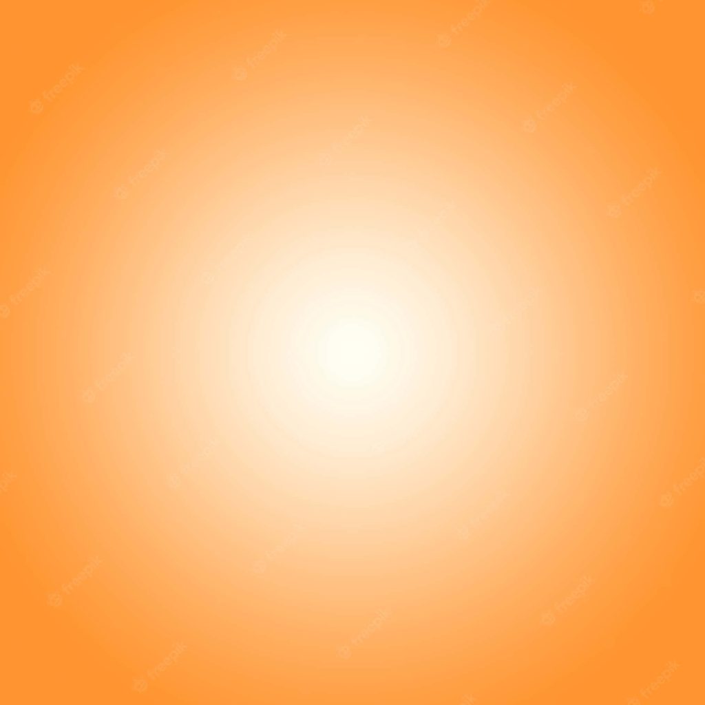 Light orange radial gradient wallpaper with glowing white center for warm minimalist background