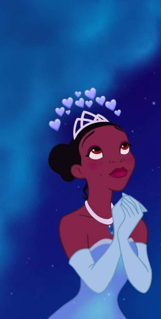 Enchanting Princess Tiana: A Majestic Vision of Beauty and Joy Wallpaper