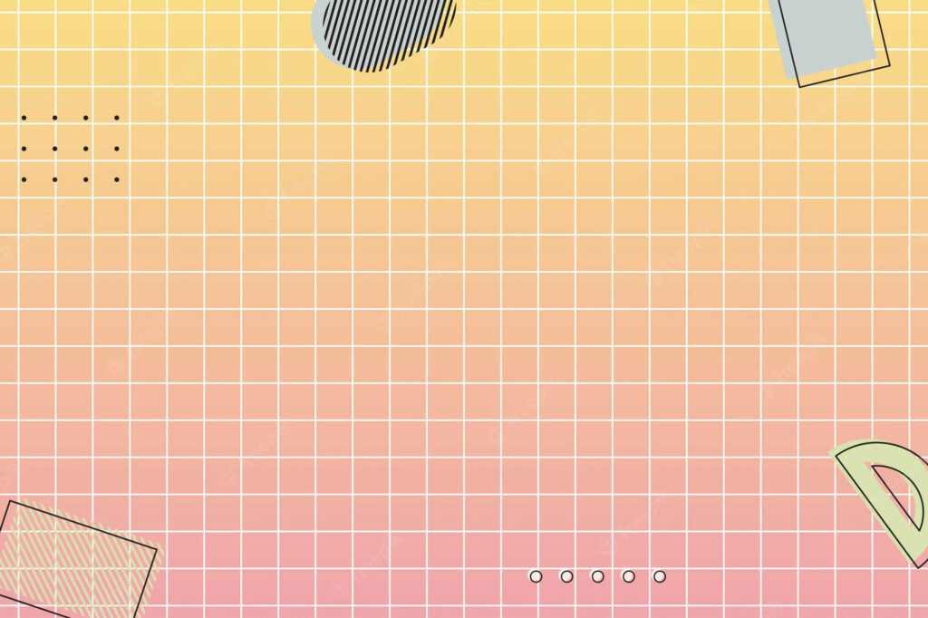 Radiant Rays: Yellow and Orange Gradient Grid Aesthetic Wallpaper