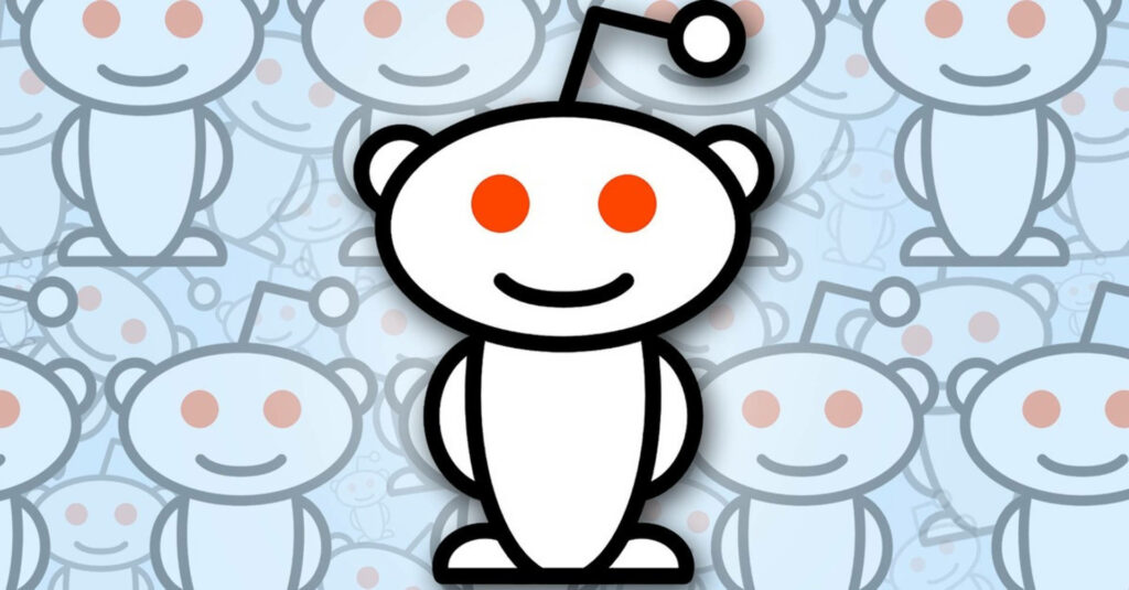 Alien Aesthetics: A Bright Landscape of Reddit's Iconic Snoo Wallpaper
