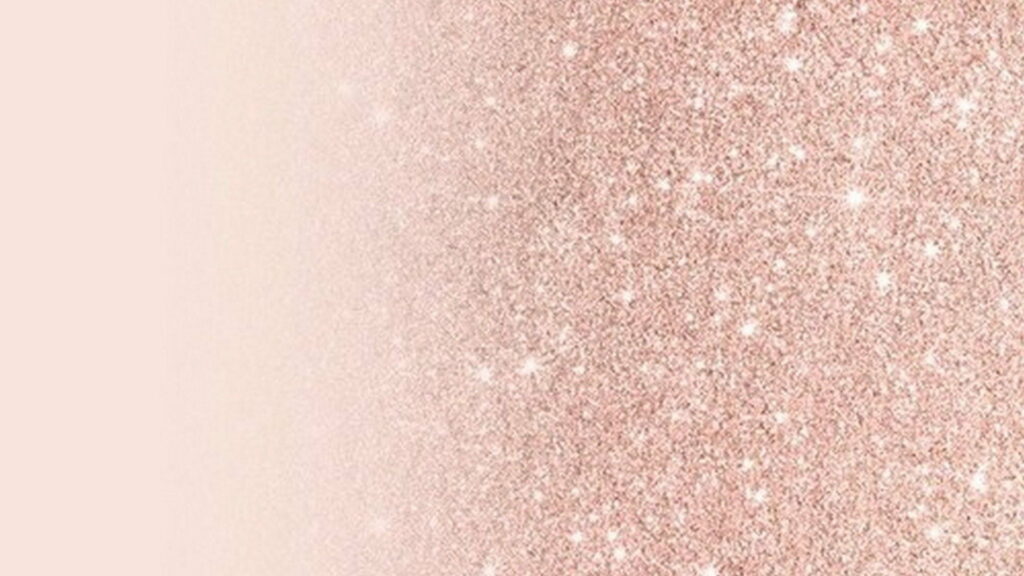 Radiant rose gold glitter wallpaper with elegant ombre matte to sparkling textured modern background