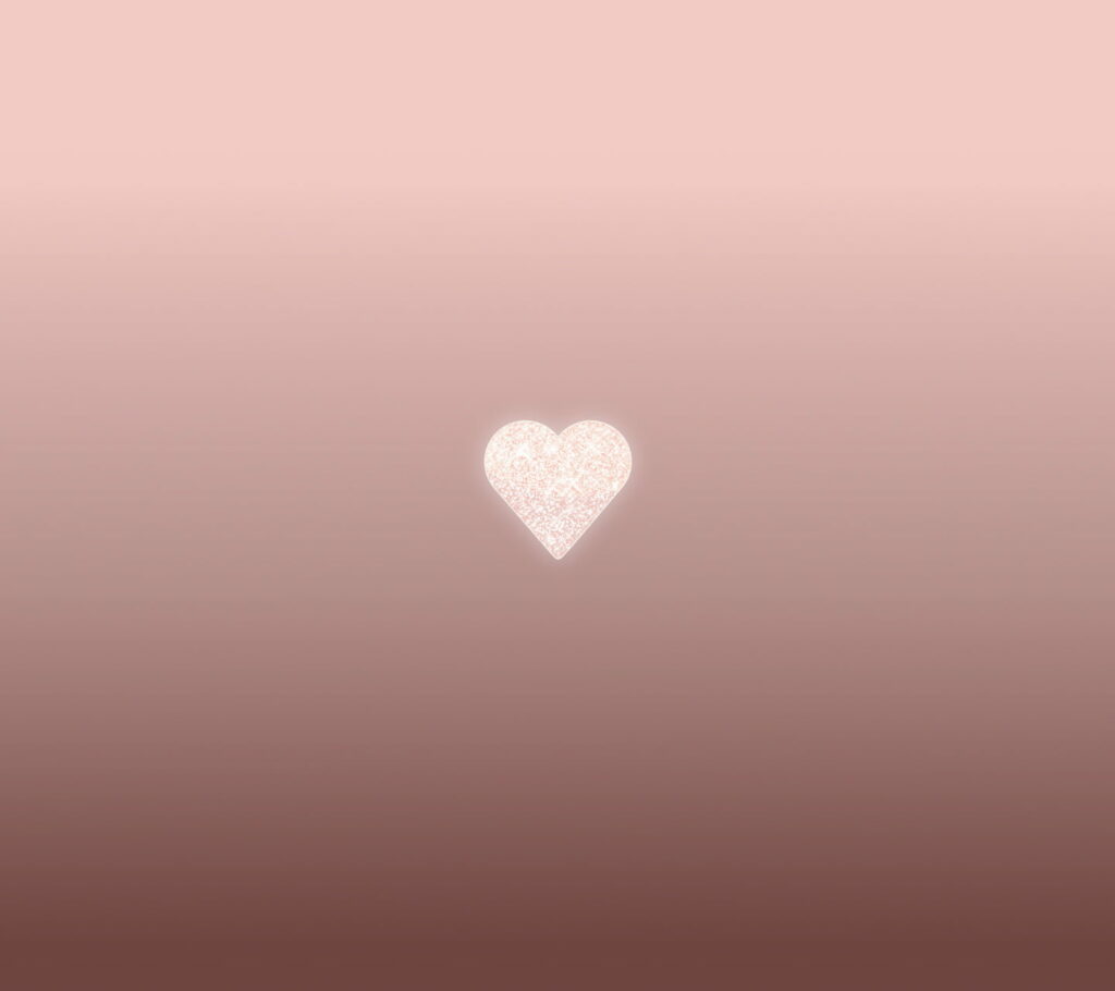 Glimmering Rose Gold Heart: A Luminous HD Wallpaper Background Photo