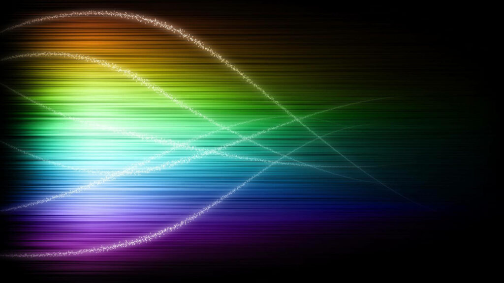 Neon Glow: A Captivating Colorful Light Shines Through the Darkness Wallpaper