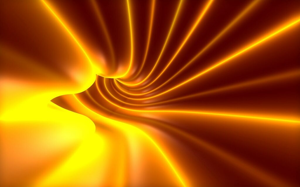 Radiant Yellow Twisting Lines - Abstract Wallpaper 1920x1200