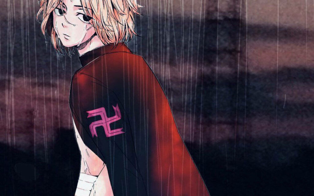 Manjiro Sano in the Rain: Tokyo Revengers Laptop Background Wallpaper