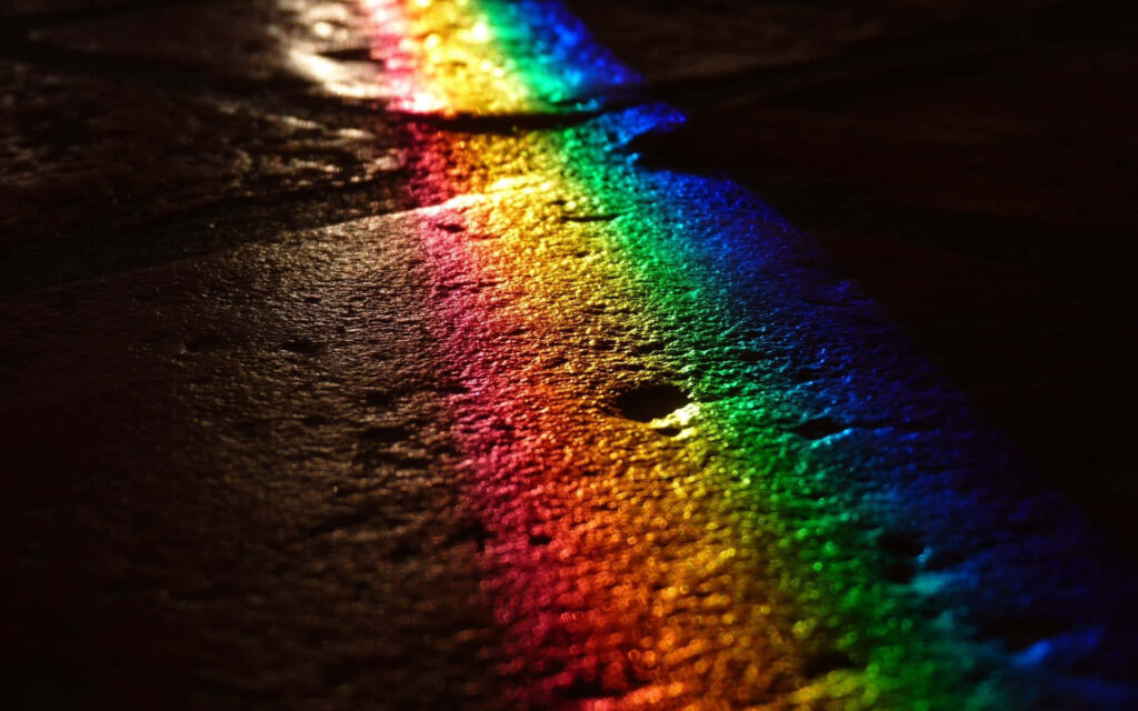Pride on Solid Ground: Rainbow Desktop Wallpaper