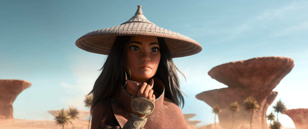 Raya and the Last Dragon Wallpaper: Raya in Desert Landscape