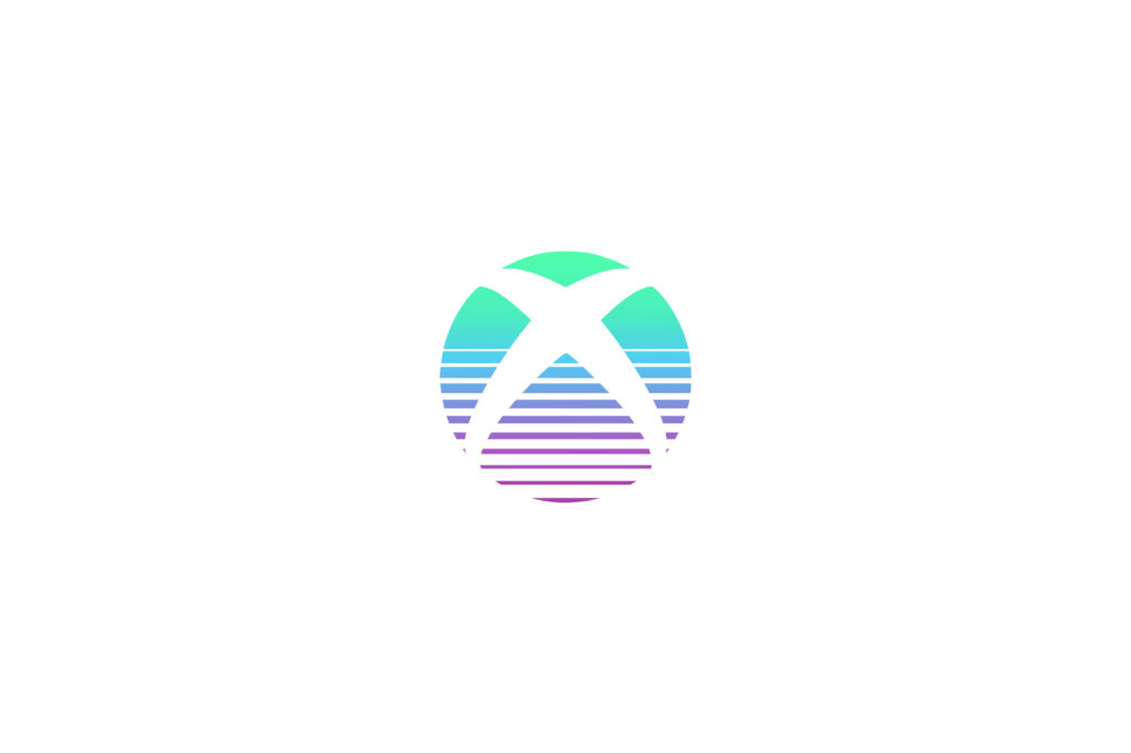 Xbox Logo on a White Minimal Background Wallpaper