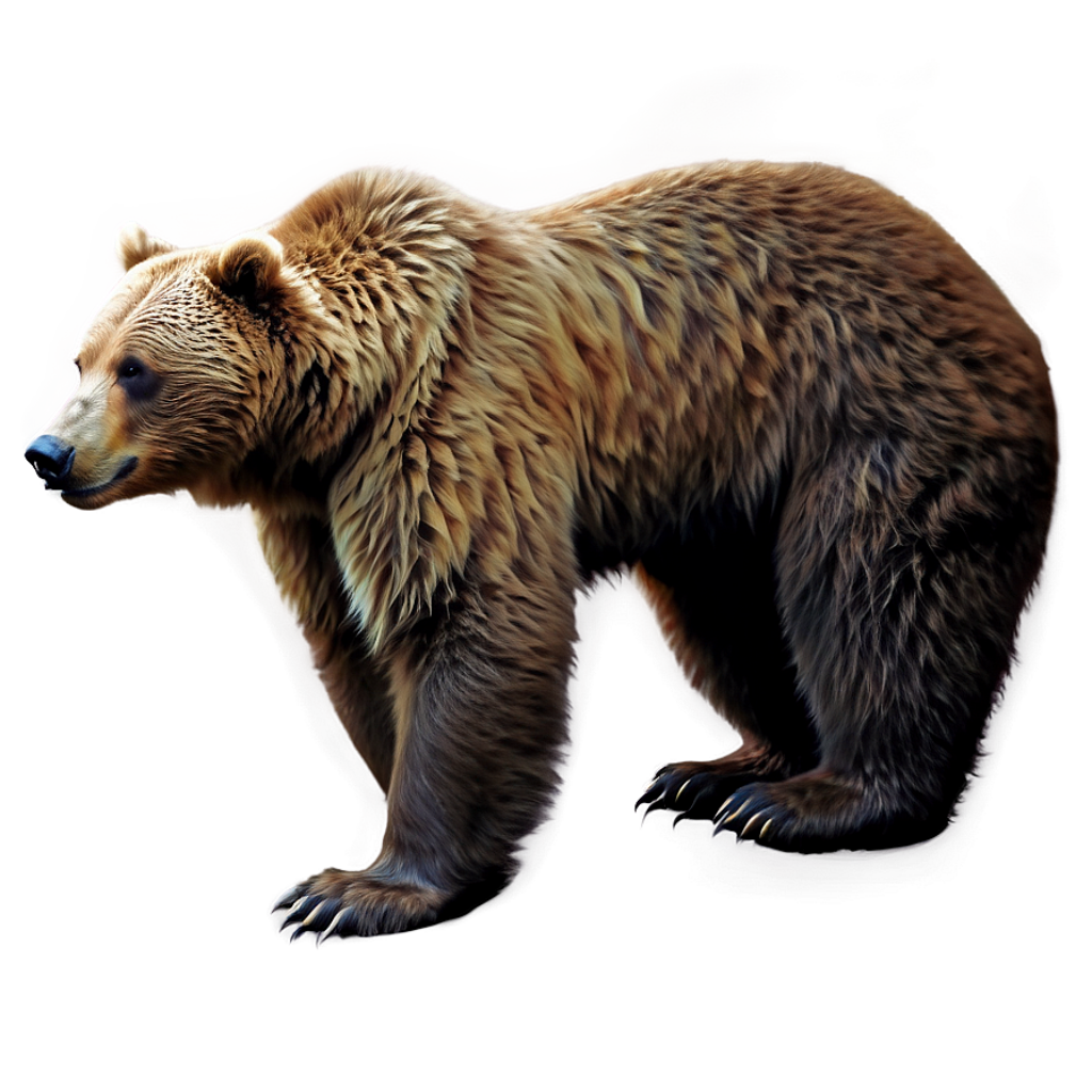 Realistic Bear Wallpaper: Lifelike Fur & Soft Blurred Background