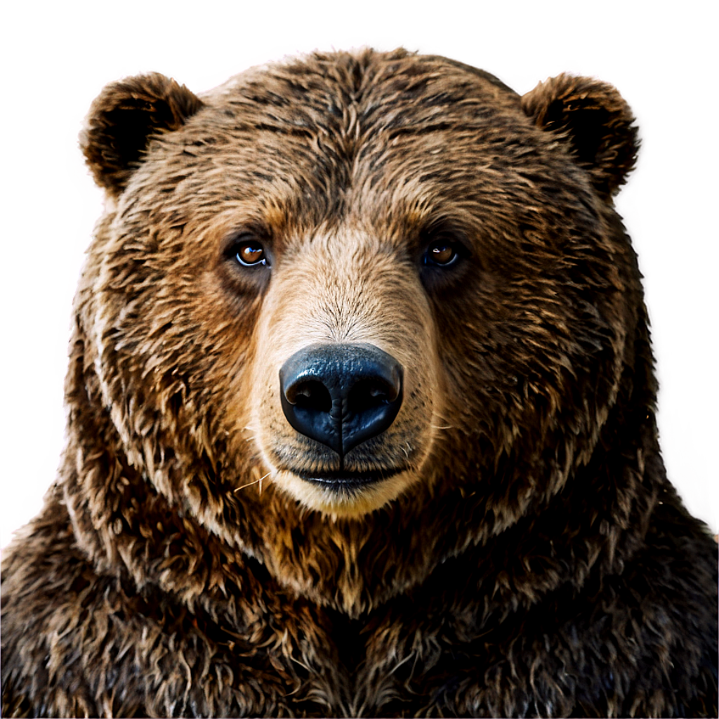 Realistic Bear Wallpaper: Captivating Fur and Intense Gaze