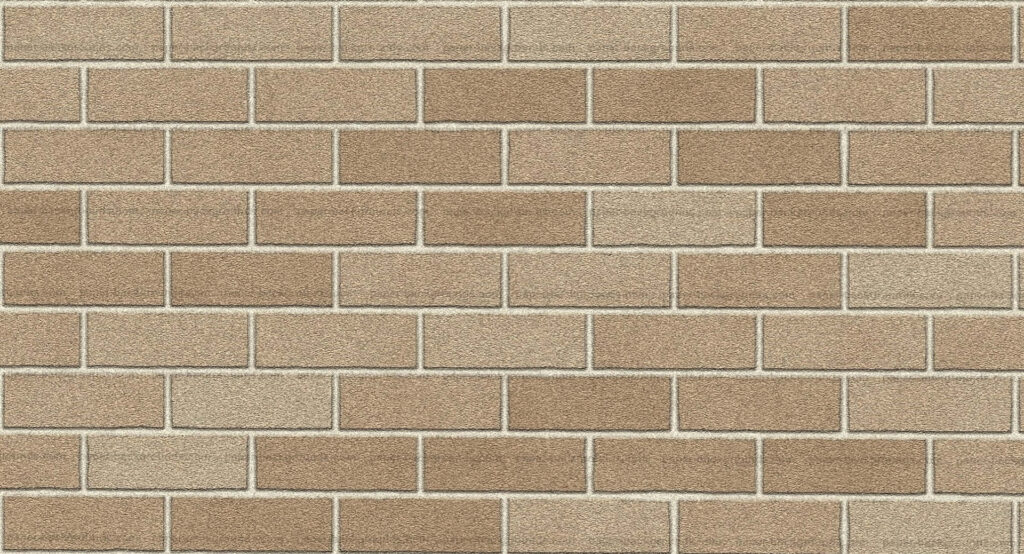 Realistic Brick Wall Wallpaper in Earthy Beige & Brown Tones