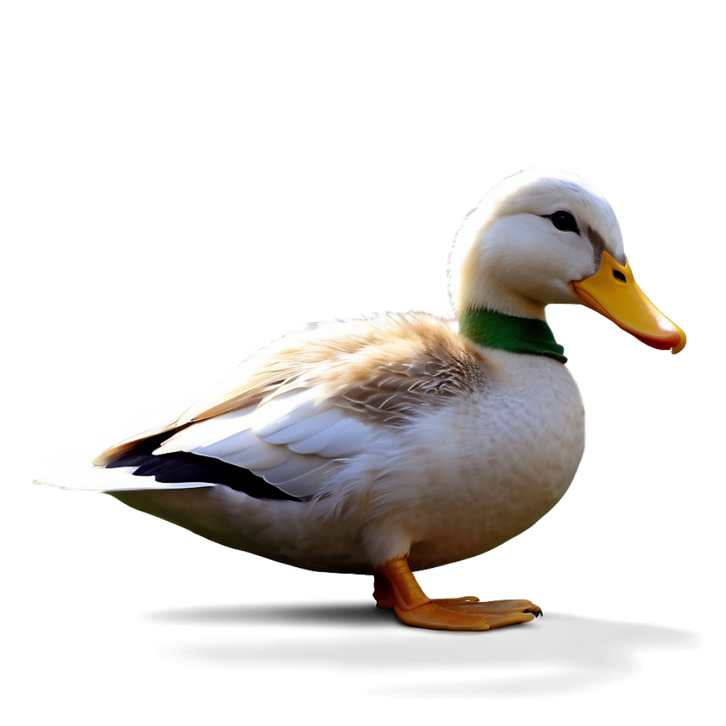 Realistic Duck Wallpaper: Vibrant Colors Against a Soft Background