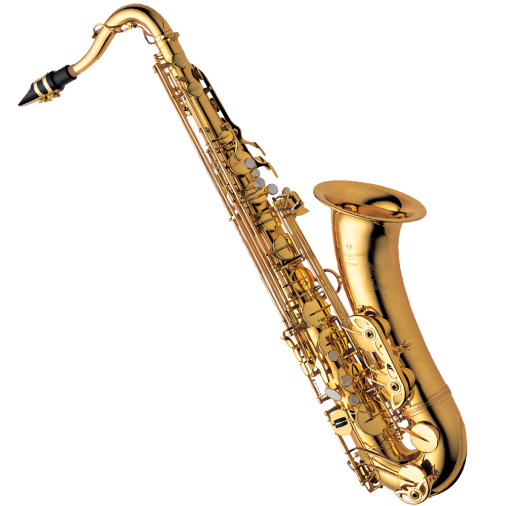 Realistic Golden Saxophone Wallpaper Background for Music Lovers