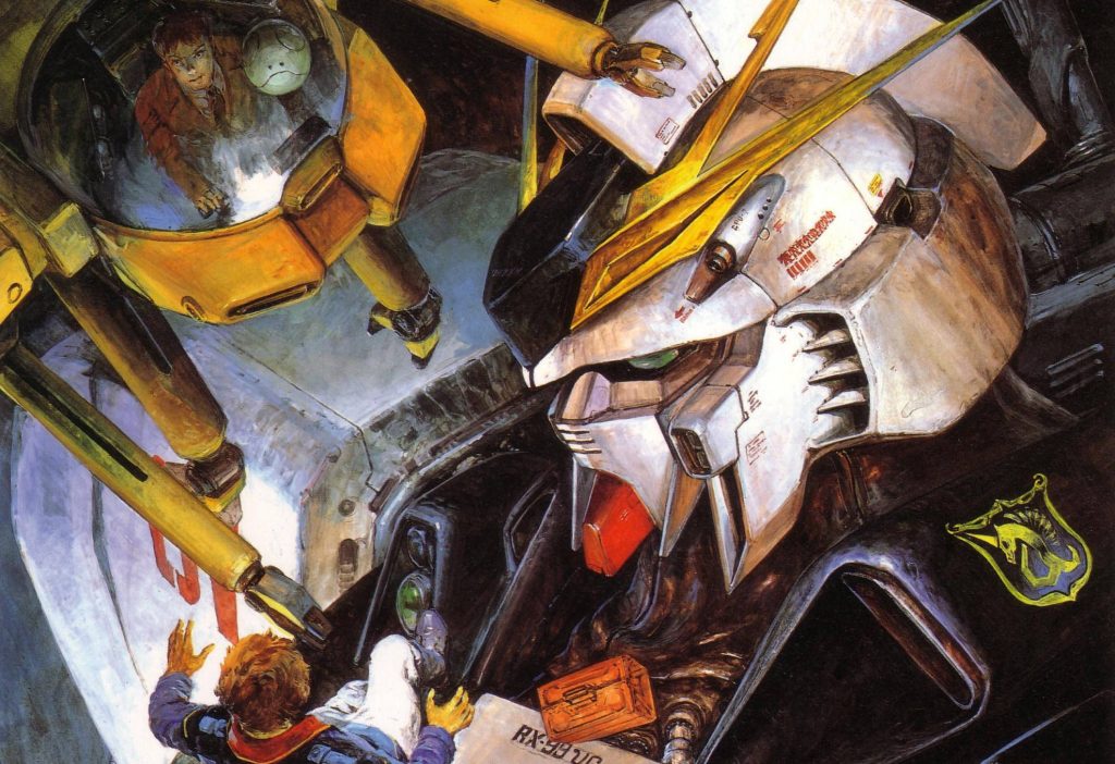 Realistic RX-78-2 Gundam wallpaper showing detailed cockpit and maintenance scene tribute
