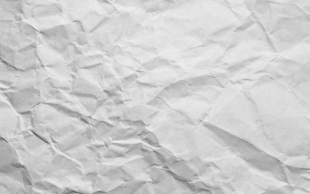Crumpled White Paper Texture Wallpaper for Design and Text Overlays