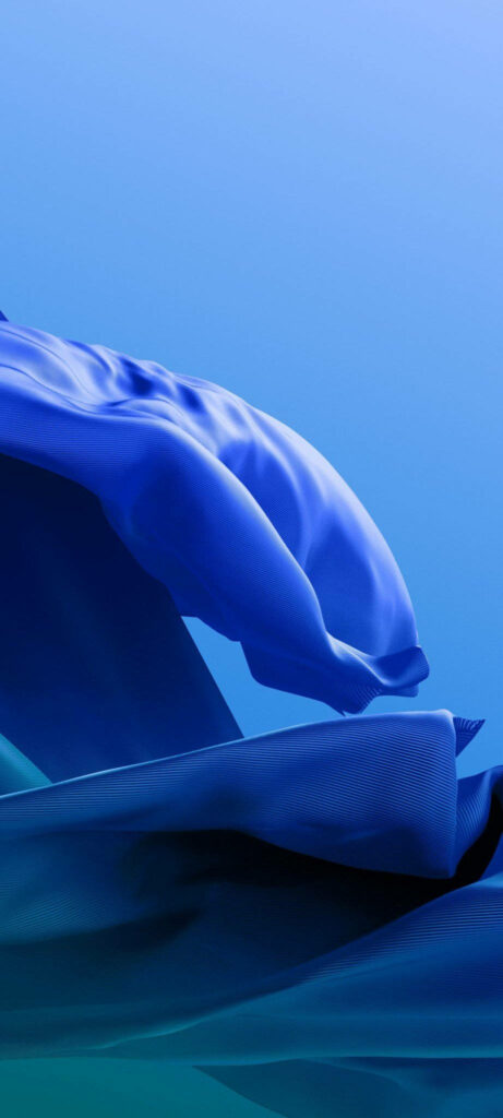 Realme 7 Blue Fabric Wallpaper - Smooth Gradient Background