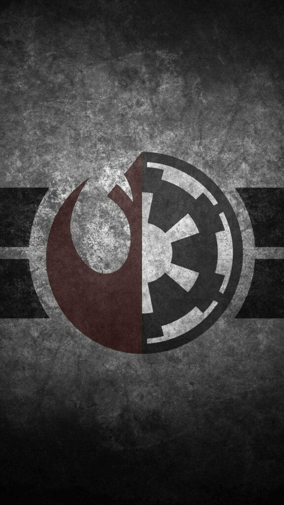 Star Wars Wallpaper: Rebel Alliance vs. Imperial Army Design