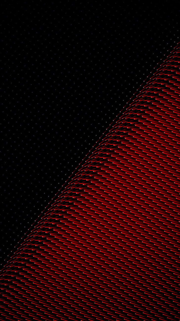 Red Carbon 3D wallpaper with vibrant red mesh on black background AMOLED optimized abstract art