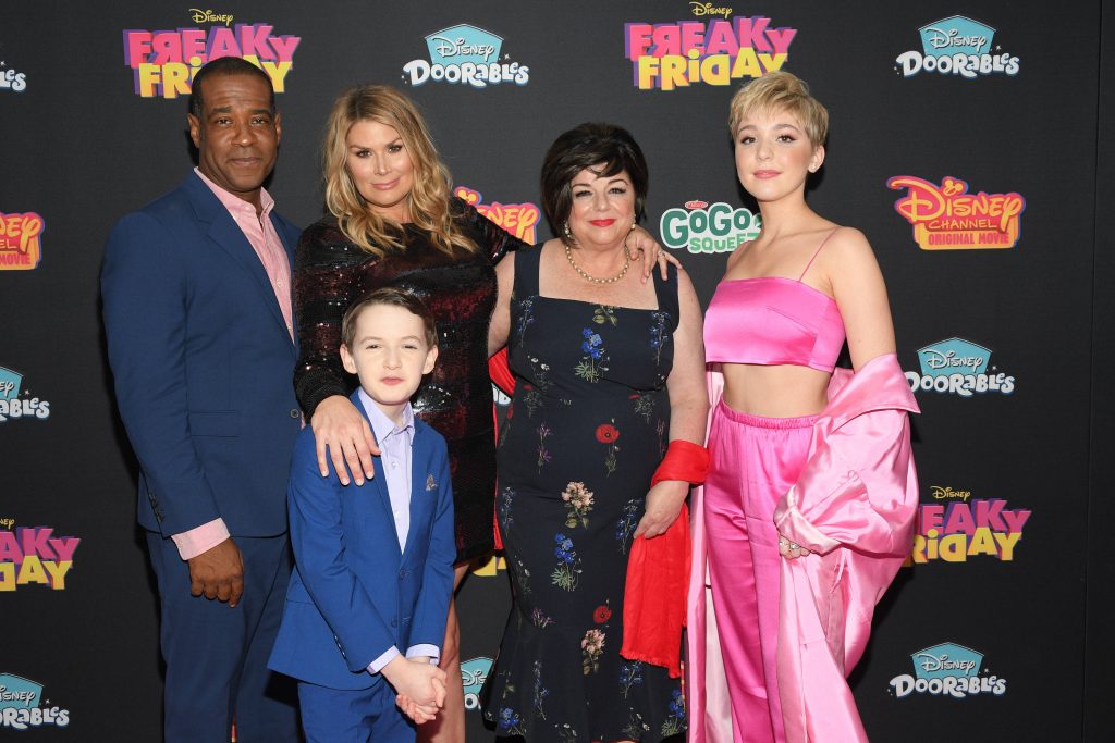Disney Freaky Friday cast Alex Désert Heidi Blickenstaff Jason Maybaum Cozi Zuehlsdorff red carpet wallpaper