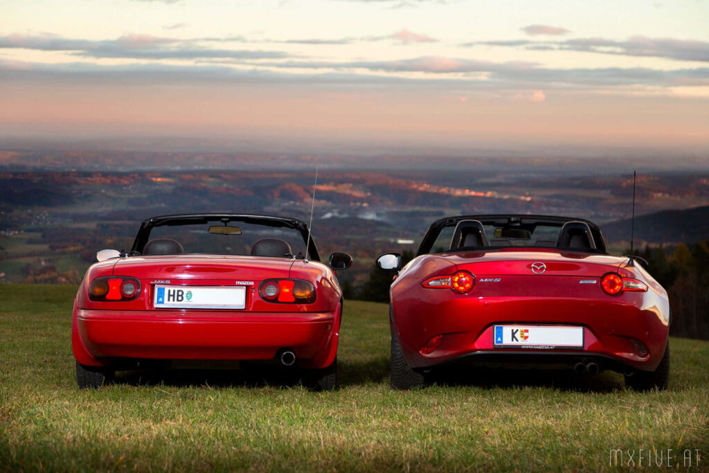 Red Sports Cars in Lush Field - Stunning Wallpaper Background