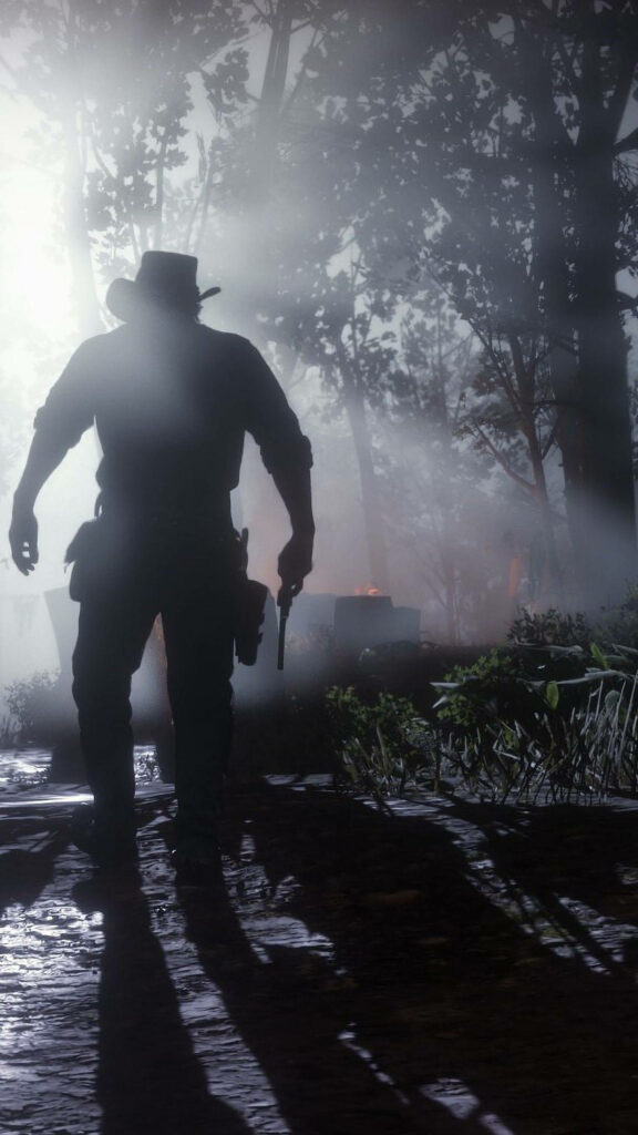Mysterious Gunslinger Wallpaper - Red Dead Redemption 2 Atmosphere