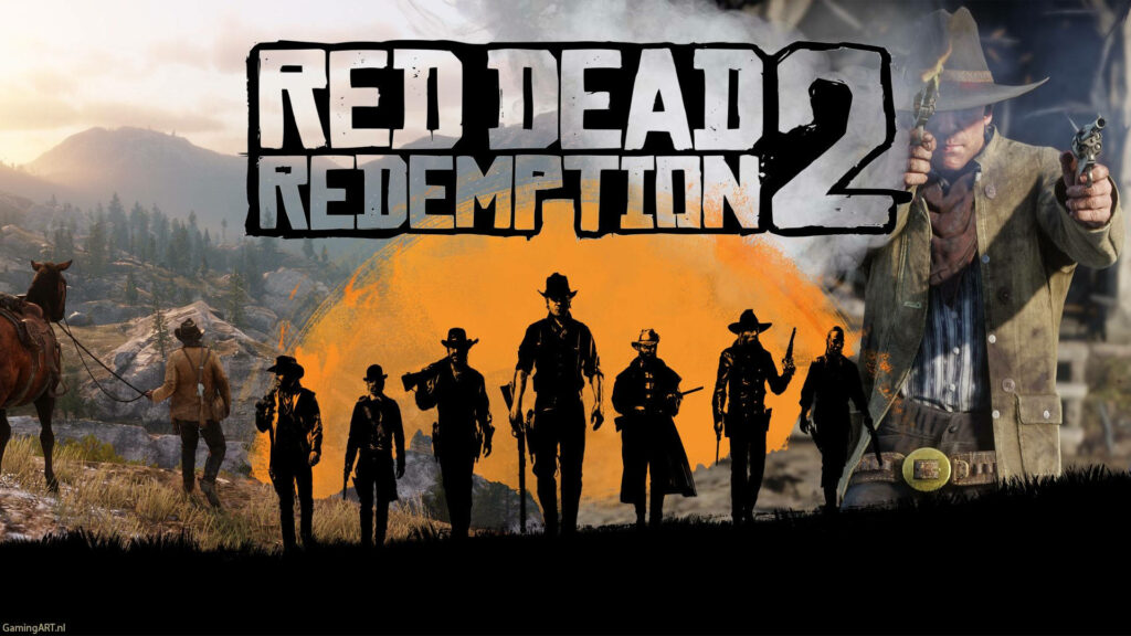 Red Dead Redemption 2 Wallpaper: Van der Linde Gang Silhouettes