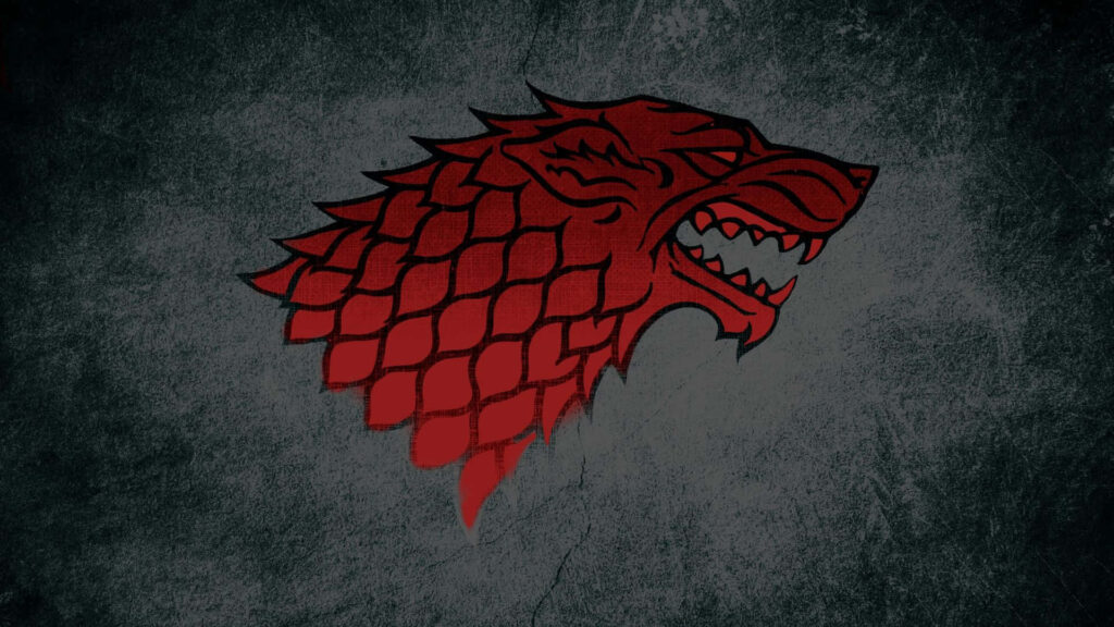 Red Direwolf Sigil Wallpaper: Strength & Resilience - House Stark