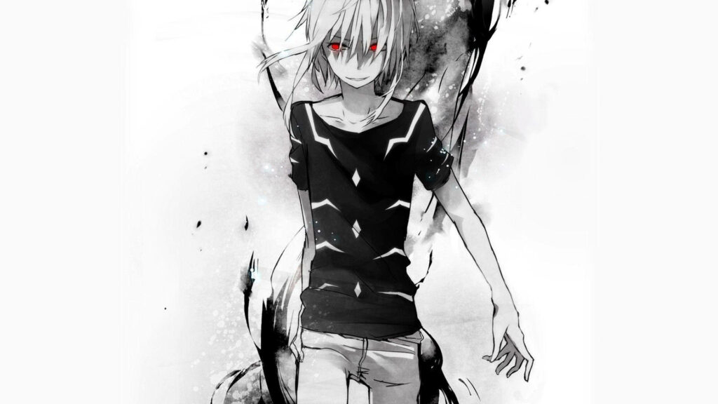 Accelerator with his striking red eyes Wallpaper