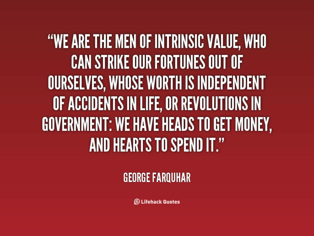 Red Gradient Wallpaper: Inspiring George Farquhar Quote on Independence