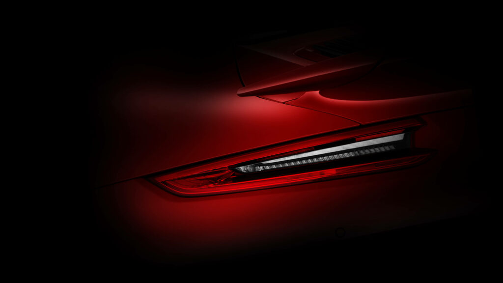 Red Hot Porsche Taillight: Huawei Mate RS Wallpaper