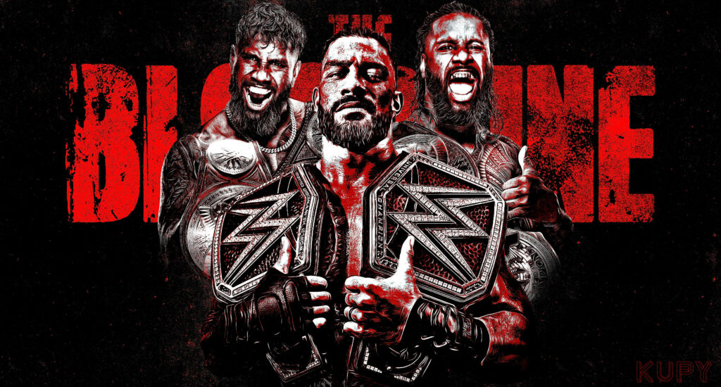 The Clash of Champions: WWE Wrestlers Red Art Wallpaper
