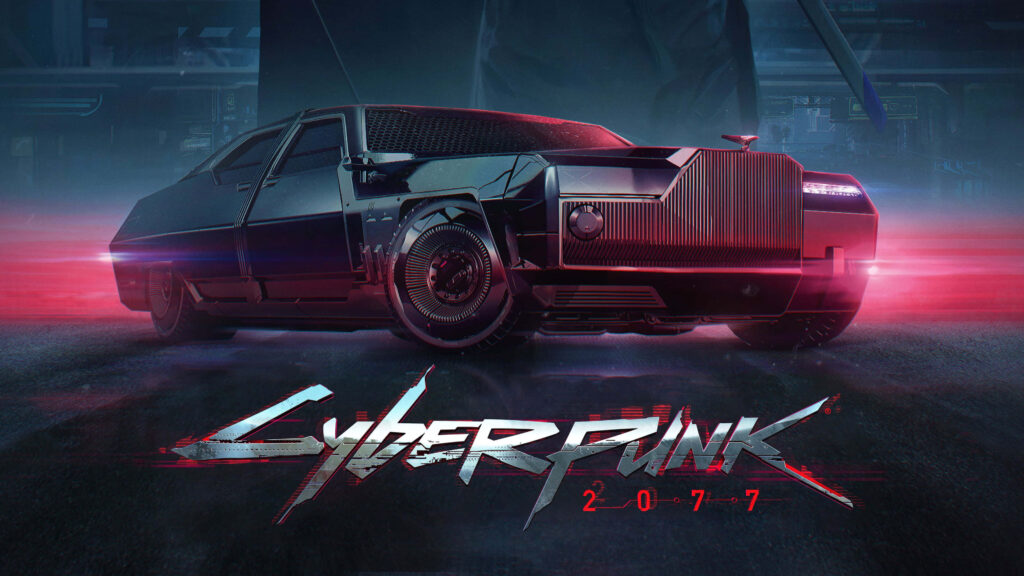 Dazzling Futuristic Ride: Unveiling Cyberpunk 2077's Dynamic Racing Experience Wallpaper