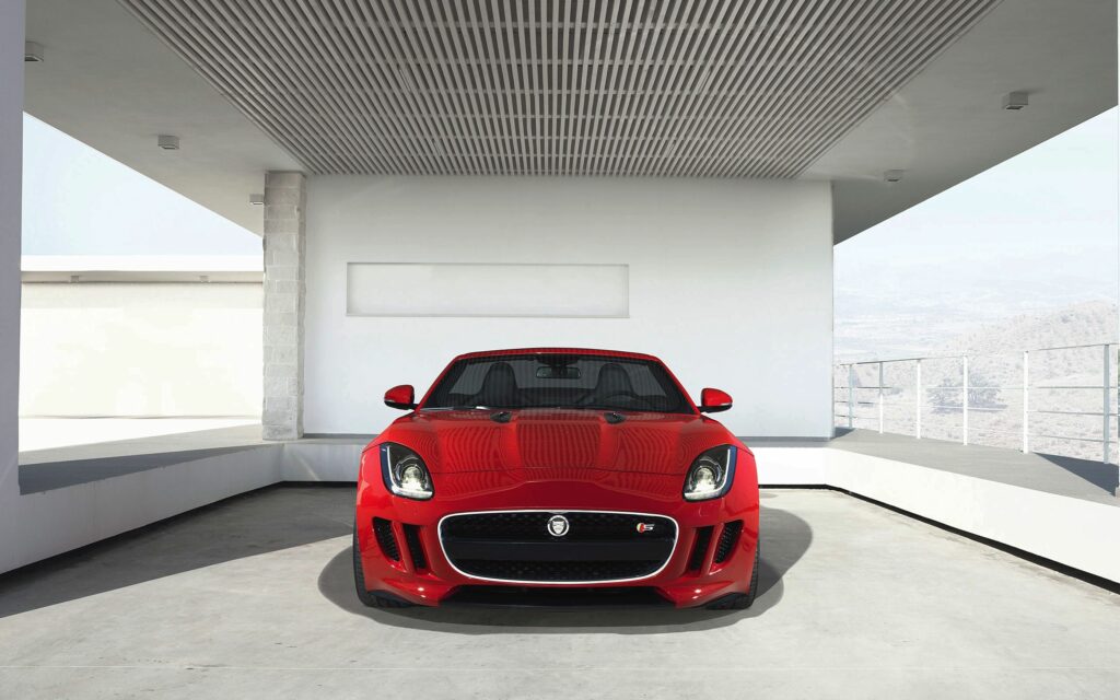 Red Jaguar F-Type Wallpaper: Sleek Design & Modern Backdrop