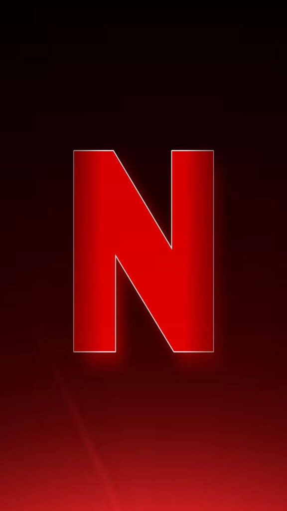 Crimson Signature: An Exquisite Gradient Wallpaper with a Striking Red Letter N