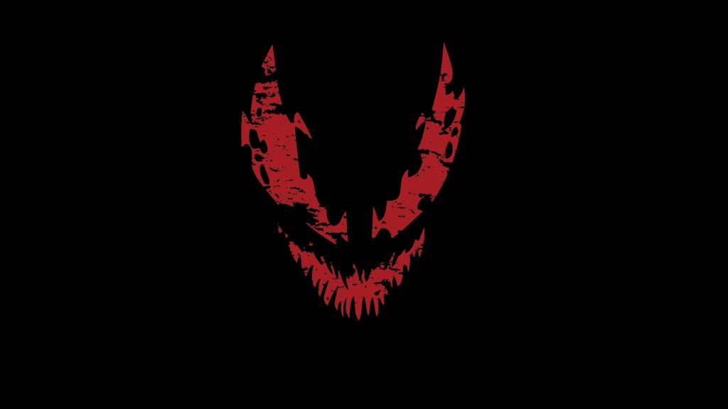 Red and Black Carnage: A Marvel Comics Venom Illustration for Your Desktop Wallpaper