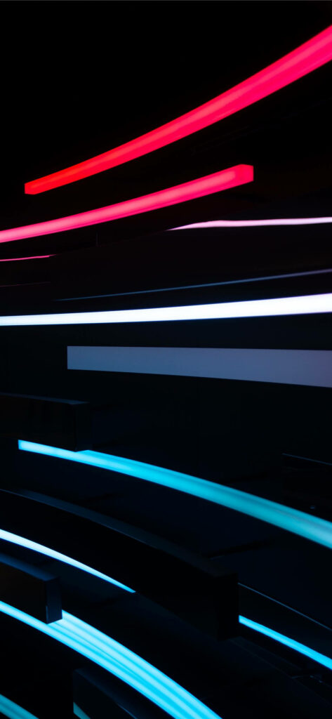 Red, White and Blue Abstract Neon Lights Background Wallpaper