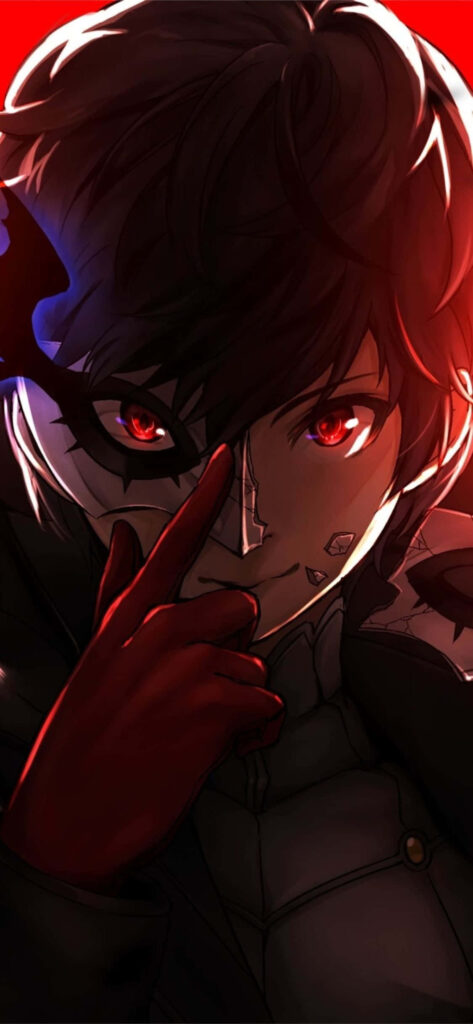 Transform Your iPhone 11 Red into an Anime Masterpiece with Striking Custom Artwork Wallpaper