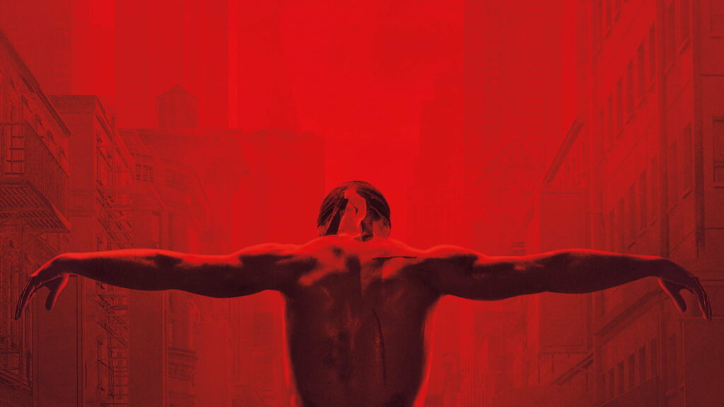 Daredevil: Shadows of Redemption - A Captivating TV Show Poster to Set Your Screen Ablaze! Wallpaper
