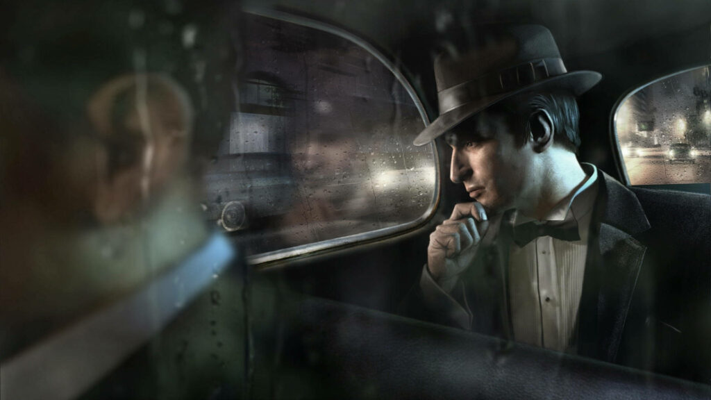 Deep in Contemplation: Vito Scaletta's Mafia II Reflection Wallpaper