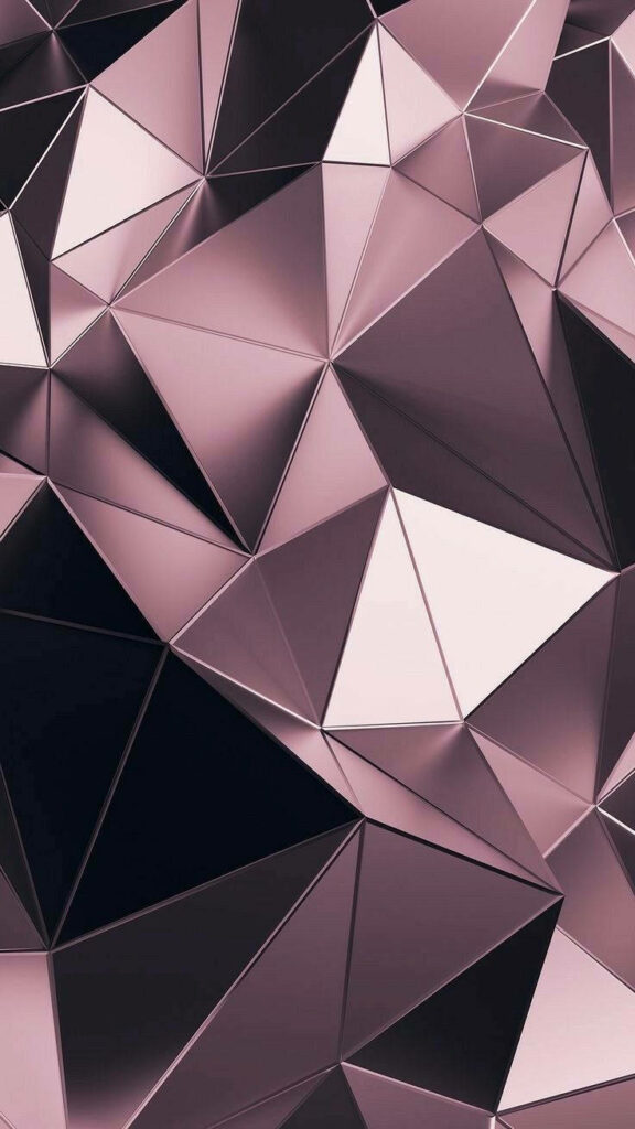 Reflective Delights: Mesmerizing Pink 3D Fractals for Your iPhone Wallpaper