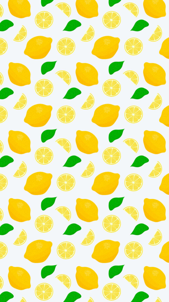 Lemon aesthetics set the stage for a summery iPhone backdrop Wallpaper