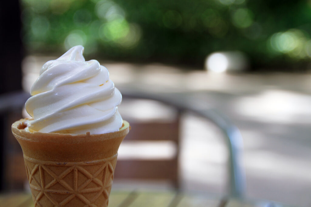 Refreshing Soft-Serve Ice Cream Wallpaper for a Summer Vibe