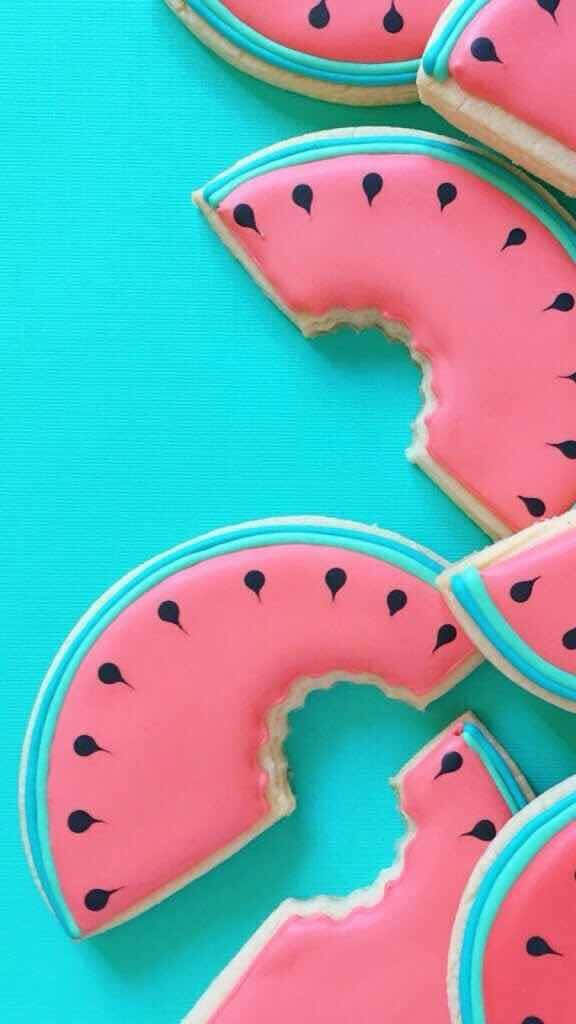 Refreshing Summer Vibes: Watermelon Iphone Wallpaper in 576 X 1024 Resolution